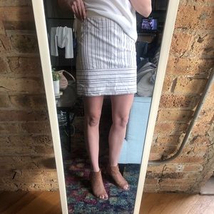 Cotton Linen Mini Skirt